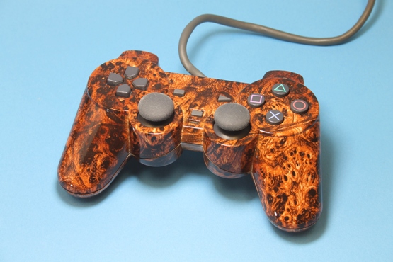 Wood Burl PS2 Controller